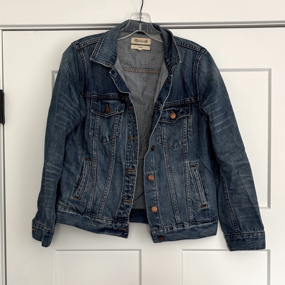 Madewell Classic Denim Jacket with Copper Accents